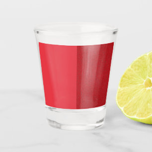 Aangepaste tomaat rode gladde + ruis tweekleurig s shot glas