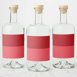 Aangepaste Tomaat Rode Gradient Liquor Fles Etiket