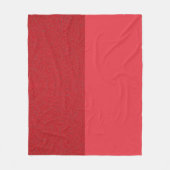 Aangepaste tomaat rode split fleece deken (Voorkant)