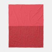 Aangepaste tomaat rode split fleece deken (Voorkant)