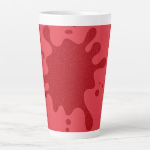 Aangepaste Tomaat Rood Drip Latte Mok