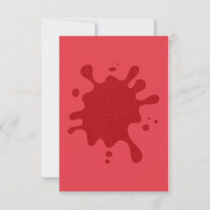Aangepaste Tomaat Rood Spat Vlak Bedankkaart