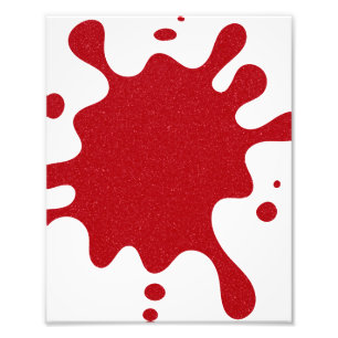 Aangepaste Tomaat Rood Spat White Achtergrond Post Foto Afdruk