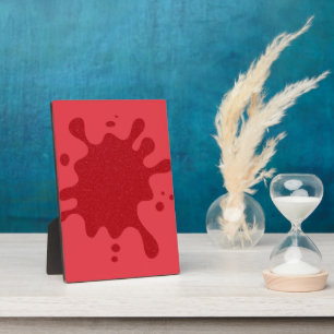 Aangepaste Tomatenrode Spatplaquette voor op Tafel Fotoplaat