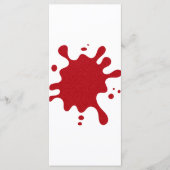 Aangepaste tomatenrood spetter menu sjabloon (Voorkant)