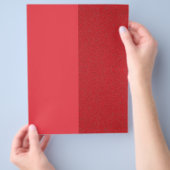 Aangepaste Tomato Red Noise-Effect Flyer (Hand)