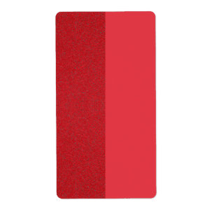 Aangepaste Tomato Red Split Verzendlabels Etiket