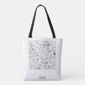 Aangepaste totebag draagtas (Achterkant)