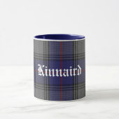 Aangepaste traditionele Kinnaird Tartan Plaid Mok (Midden)