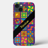 Aangepaste traditionele Quilt Sampler Case-Mate iPhone Case (Achterkant)