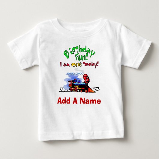 Aangepaste training 1e verjaardag T-shirt (Voorkant)