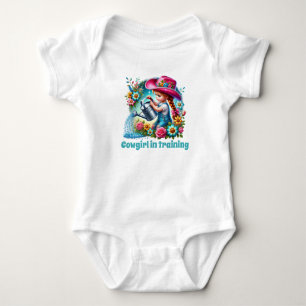 Aangepaste training voor schattige cowgirl romper