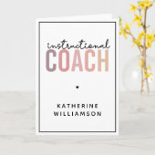 Aangepaste trainingscoachcadeaus voor coach kaart (Gele Bloem)