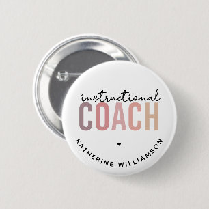 Aangepaste trainingscoachcadeaus voor coach ronde button 5,7 cm