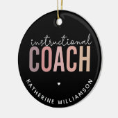 Aangepaste trainingscoachcode keramisch ornament (Links)