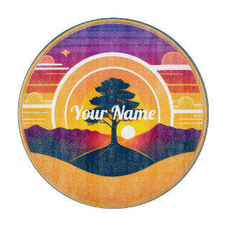 Aangepaste Tranquil Tree Board Glas Snijplank