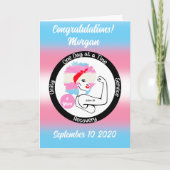 Aangepaste transgender nuchterheidskaart - Trans h Kaart (Voorkant)