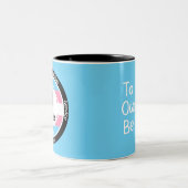 Aangepaste Transgender Pride Clean Time Milestone Tweekleurige Koffiemok (Center)