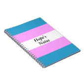 Aangepaste transvlag notitieboek (Rechterzijde)