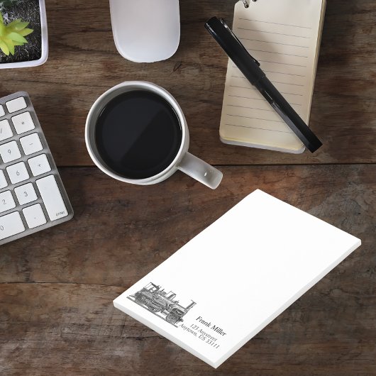 Aangepaste treinmotor post-it® notes