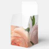 Aangepaste trendy rozen moderne elegante sjabloon bedankdoosjes (Geopend)