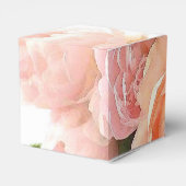 Aangepaste trendy rozen moderne elegante sjabloon bedankdoosjes (Achterkant)