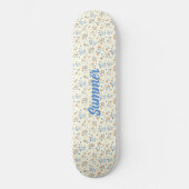 Aangepaste Trendy  Wildflower Pattern Skateboard (Voorkant)