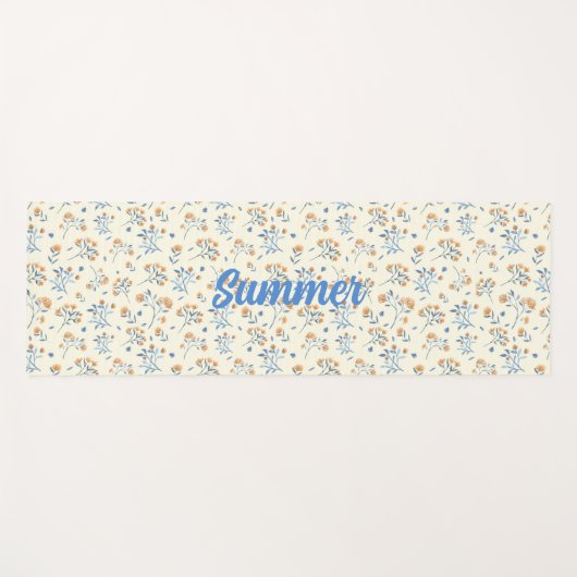 Aangepaste Trendy  Wildflower Pattern Yogamat (Voorkant (horizontaal))