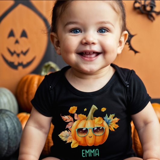 Aangepaste Trick or treat Sinaasappel Pompoen Fun  Romper
