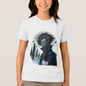 aangepaste trick or treat Tri-Blend shirt (Voorkant)