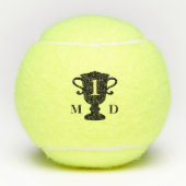 Aangepaste trofee aangepast monogram van aangepast tennisballen (Voorkant)