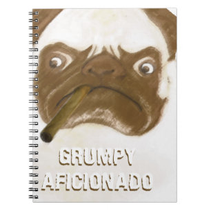 Aangepaste trommel AFICIONADO Puggy Cigar Notitieboek