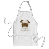 Aangepaste trommel AFICIONADO Puggy Cigar Standaard Schort (Voorkant)