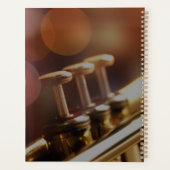 Aangepaste trompetmuzikant Modern Jaar 2026 Planner (Achterkant)