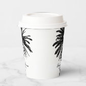 Aangepaste tropisch strandtrouwpapier koffiekopjes papieren bekers (Links)