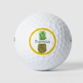 Aangepaste tropische anananas Golf Balls Golfballen (Voorkant)