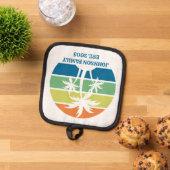 Aangepaste tropische eiland huis palmbomen pannenlap (Top down)