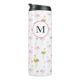 Aangepaste Tropische Flamingo Travel Mug Thermosbeker