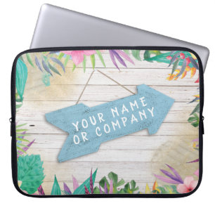 Aangepaste Tropische iMac-laptophoes Laptop Sleeve