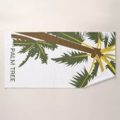 Aangepaste tropische Natuur palmboom Badhanddoek (Badhanddoek)