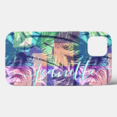 Aangepaste tropische  palmbomen Case-Mate iPhone case (Achterkant (horizontaal))