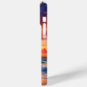 Aangepaste tropische strand zonsondergang | kustku Case-Mate iPhone case (Achterkant / Links)