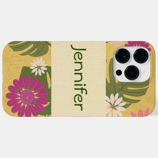 Aangepaste tropische ventilator Case-Mate iPhone case (Achterkant (horizontaal))