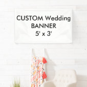 Aangepaste trouwbanner 1,5m x 0,9m spandoek (Insitu)