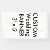 Aangepaste trouwbanner 90 x 150 cm spandoek (Horizontaal)