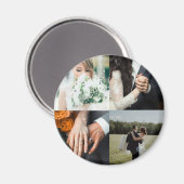 Aangepaste trouwfoto magneet (Voorkant / Achterkant)