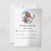 Aangepaste trouwfoto RSVP kaartje (Voorkant)
