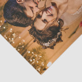Aangepaste Trouwfoto Voeg Uw Eigen Foto Toe Tissuepapier (Detail)