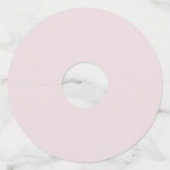 Aangepaste trouwnaam datum Kleurrijke herfstblader Wijnglaslabel (Achterkant)