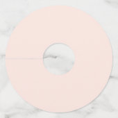 Aangepaste trouwnaam datum Kleurrijke herfstblader Wijnglaslabel (Achterkant)